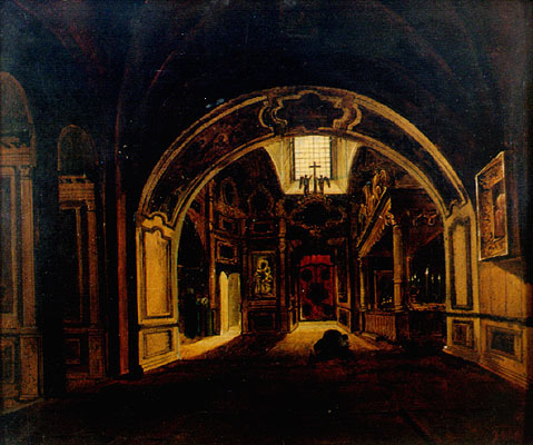 Внутренний вид нижней церкви храма Василия Блаженного в Москве ogis.sgu.ru/ogis/katalog/c…