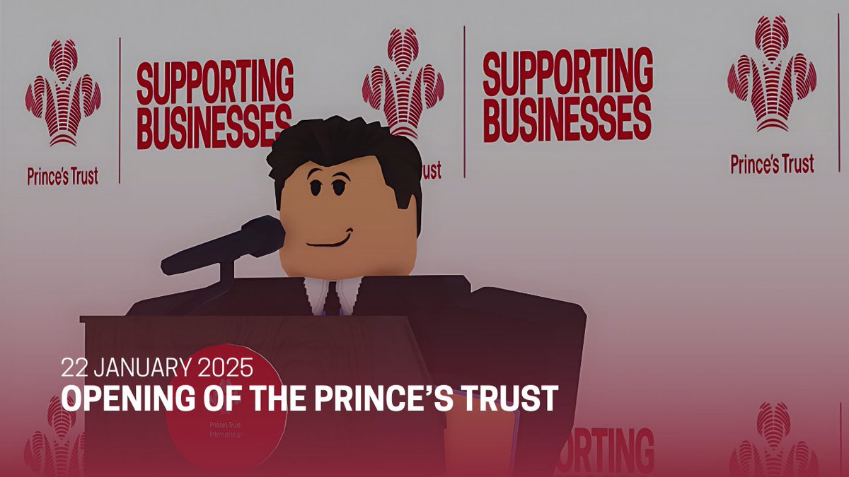 👑 | Earlier today, the Prince of Wales formally established the Prince's Trust outside Sandringham Estate. The Trust aims to help new start-up businesses by providing advice and financial contributions to allow the business to expand in-game.