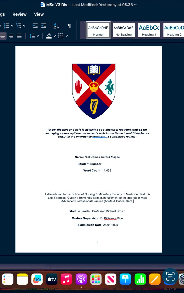 Got there in the end, now to await results! ☺️  #MSc #ACP #AdvancedPractice #Paramedic  Thank you <a href="/QUBSONM/">QUBNursing&Midwifery</a> <a href="/QUBelfast/">Queen's University Belfast 🎓</a>