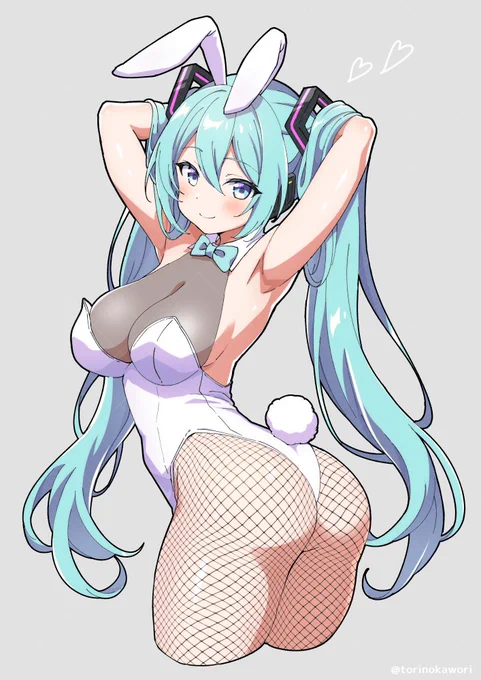 白バニーどうですか?#初音ミク 
