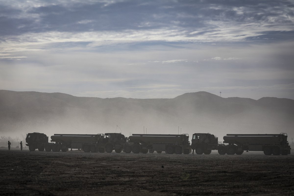 USArmyReserve's tweet image. U.S. Army Reserve Soldiers of the 394th Combat Sustainment Support Battalion and the 329th CSSB, 451st Expeditionary Sustainment Command, conducted training at the @NTC_UPDATE, Fort Irwin, Calif. 
#ArmyLife
#InvestInPeople