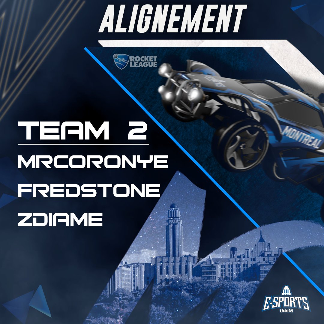 udemesports's tweet image. 🚨Maintenant, c'est au tour de notre équipe 2 de Rocket League d'être dévoilée🚨

-@MrCoronye 
-@FredRedstone 
-@ZD1ame 

#AllezLesBleus🔵⚪️🔵