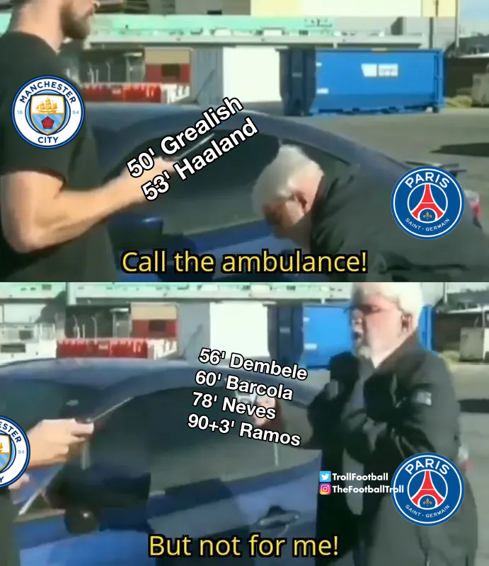 TrollFootball's tweet photo. PSG wins the Derby de la Oil https://t.co/caSix0LJmh