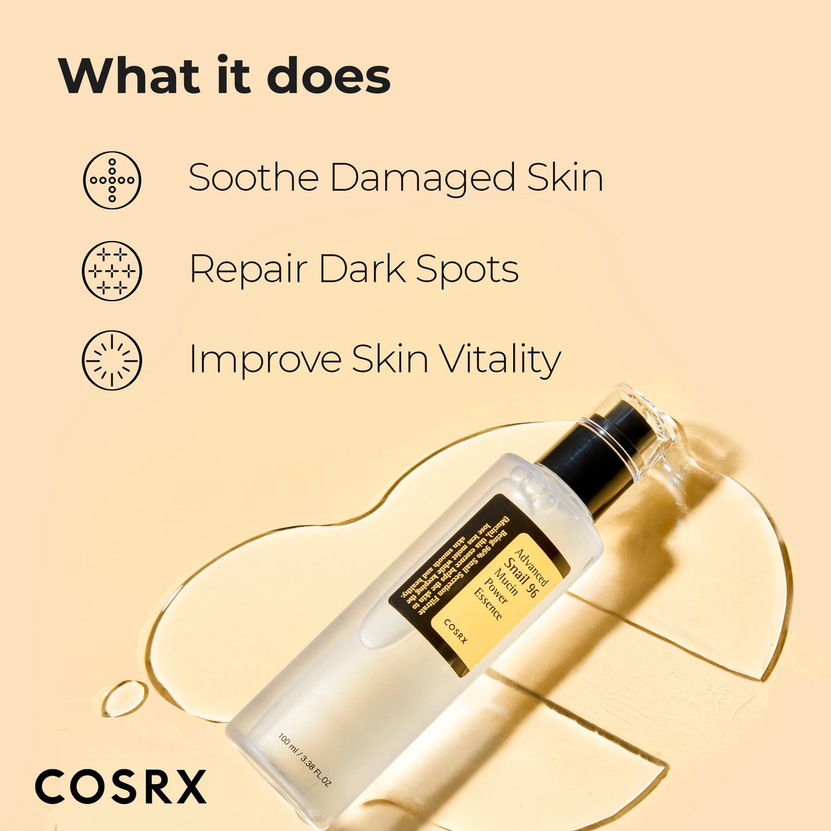 MNiceties's tweet photo. 🌟COSRX ADVANCED SNAIL POWER ESSENCE 
Soothe damaged skin and repair dark spots

🌟PRICE: 100k
🌟SIZE: 100ml
📱Call/WhatsApp 0755232119 to order for delivery. 
✨FREE DELIVERY FOR ORDERS ABOVE 100k. https://t.co/0c5Zapf3uA