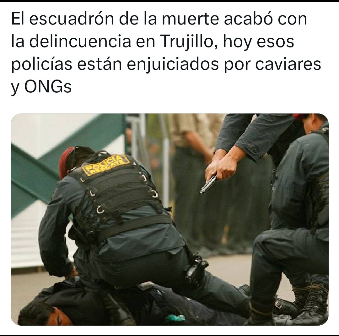 Gyf96Rony's tweet photo. A todos esos HDP "preocupados" por lo que pasa hoy en TRUJILLO les recuerdo que hubo unos valientes que acabaron con la delincuencia pero los HDP de las ongs como el IDL,CNDDHH,etc los persiguieron ,enjuiciaron y hoy TRUJILLO esta como esta https://t.co/82mYBaOsg5