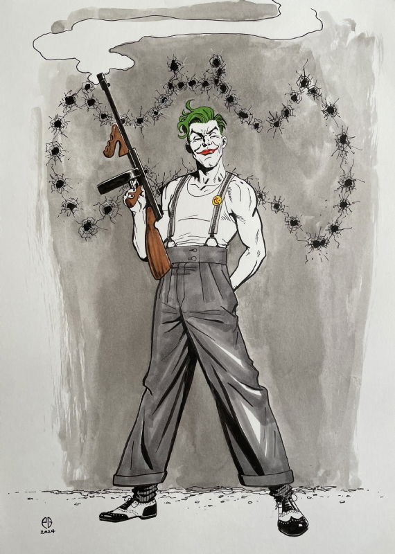 iamluke85's tweet photo. #joker artwork by #PatrickGoddard https://t.co/6OfPW7xGPw