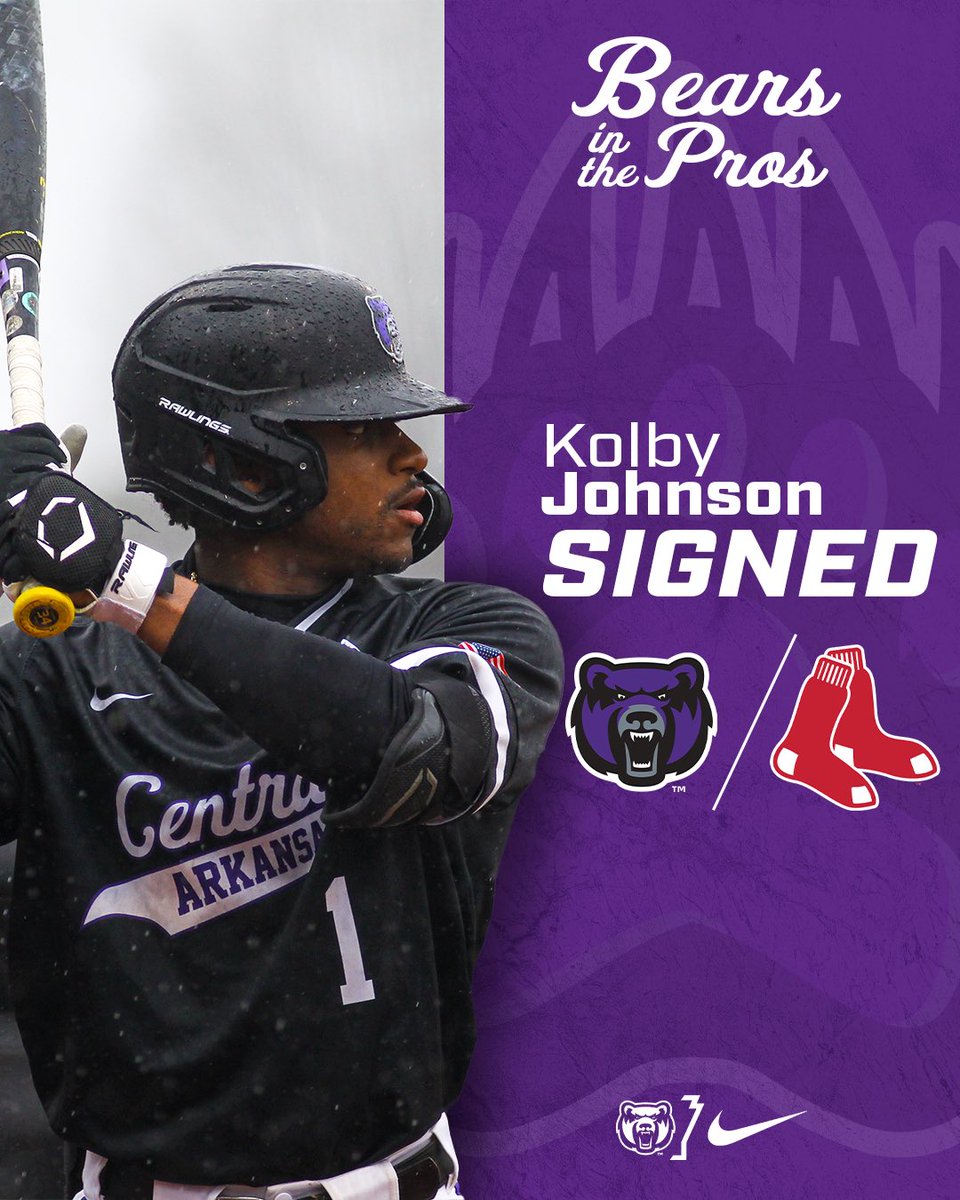 Another Bear has EARNED his way to the pros. Congratulations to <a href="/kolbyjohnson5/">Kolby 〽️yles Johnson</a> for signing a minor league contract with the <a href="/RedSox/">Red Sox</a>!
