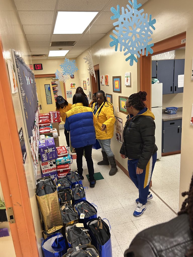 The Gamma Omicron Sigma Sorors donated 25 diaper bags and 31 cases of diapers to the A. Philip Randolph Teen Program through our National Initiative Project Cradle Care. This support provides essential resources to the program's young families.