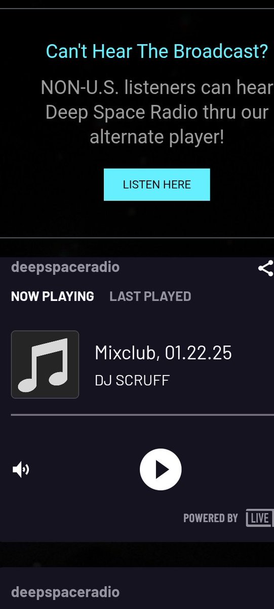 BirdsEarView's tweet image. #MixClub Worldwide Airing Right Now Exclusively on DeepSpaceRadio.com 

Featuring a tenacious House Music Mix by UK DJ SCRUFF 

Get the App:

apps.apple.com/us/app/deepspa…