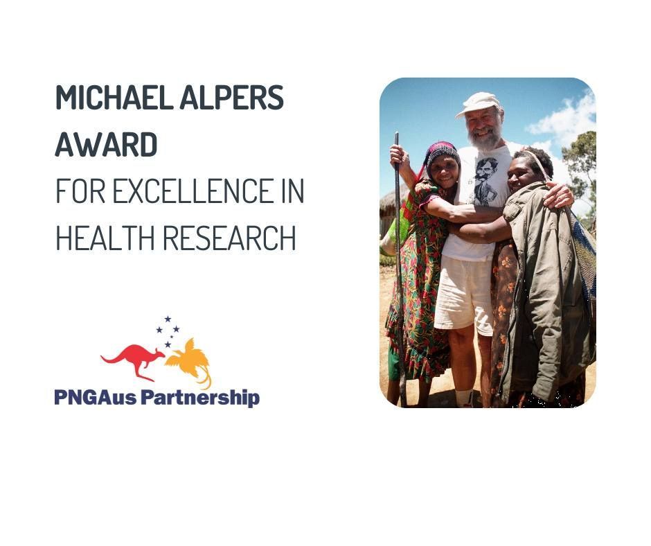 AmbGlobalHealth's tweet photo. Outstanding 🇵🇬 public health workers, policymakers or researchers may be eligible for the new Alpers Award for Excellence in Health Research, to carry on the important work started by Professor Alpers in understanding infectious disease in PNG. More: https://t.co/QajzVP0Lgx https://t.co/PcCGKUYeTB