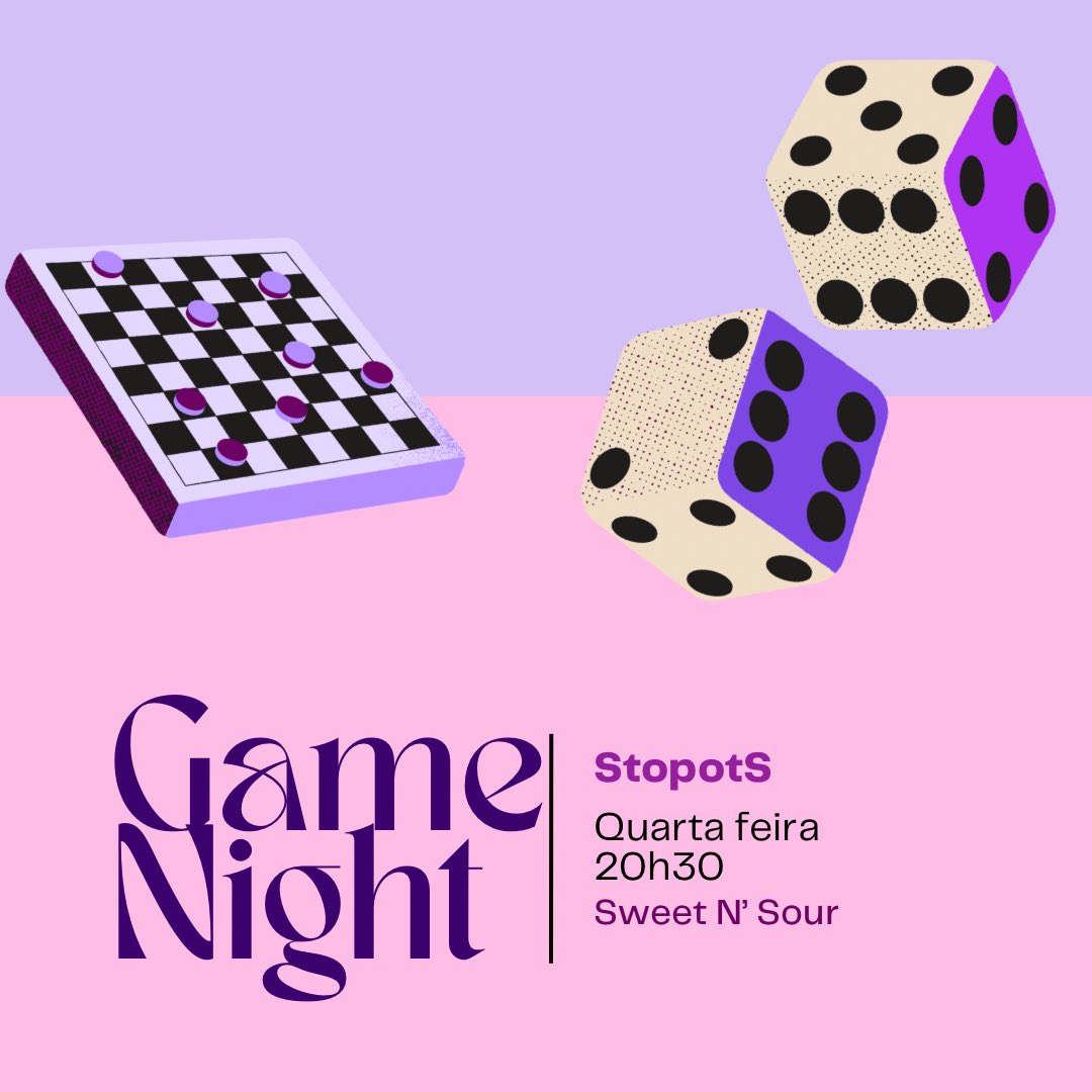QUARTA DE JOGOS!! Hoje às 20h30, o squad terá uma noite de Stop. Sejam criativos pra pensar nas palavras!! 5 minutos antes de começarmos, iremos disponibilizar o link da sala. Esperamos vocês lá! 💕