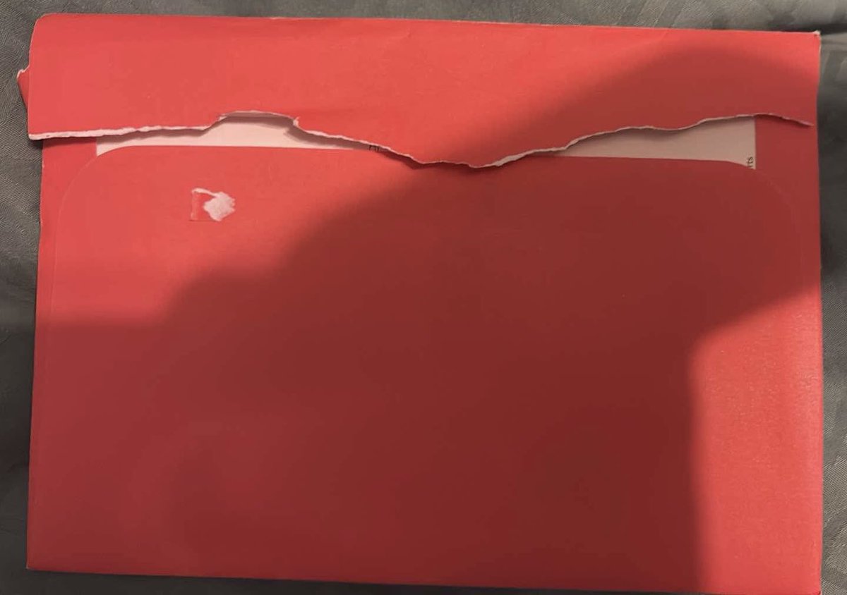 andreafoley111's tweet photo. My toddler just turned 3. Look at how this card arrived via @canadapostcorp today. Clearly tampered with while in their possession - thankfully there was no money or gift card inside, but my 3 yr old was angry he didn’t get to open it. https://t.co/265udybpvN