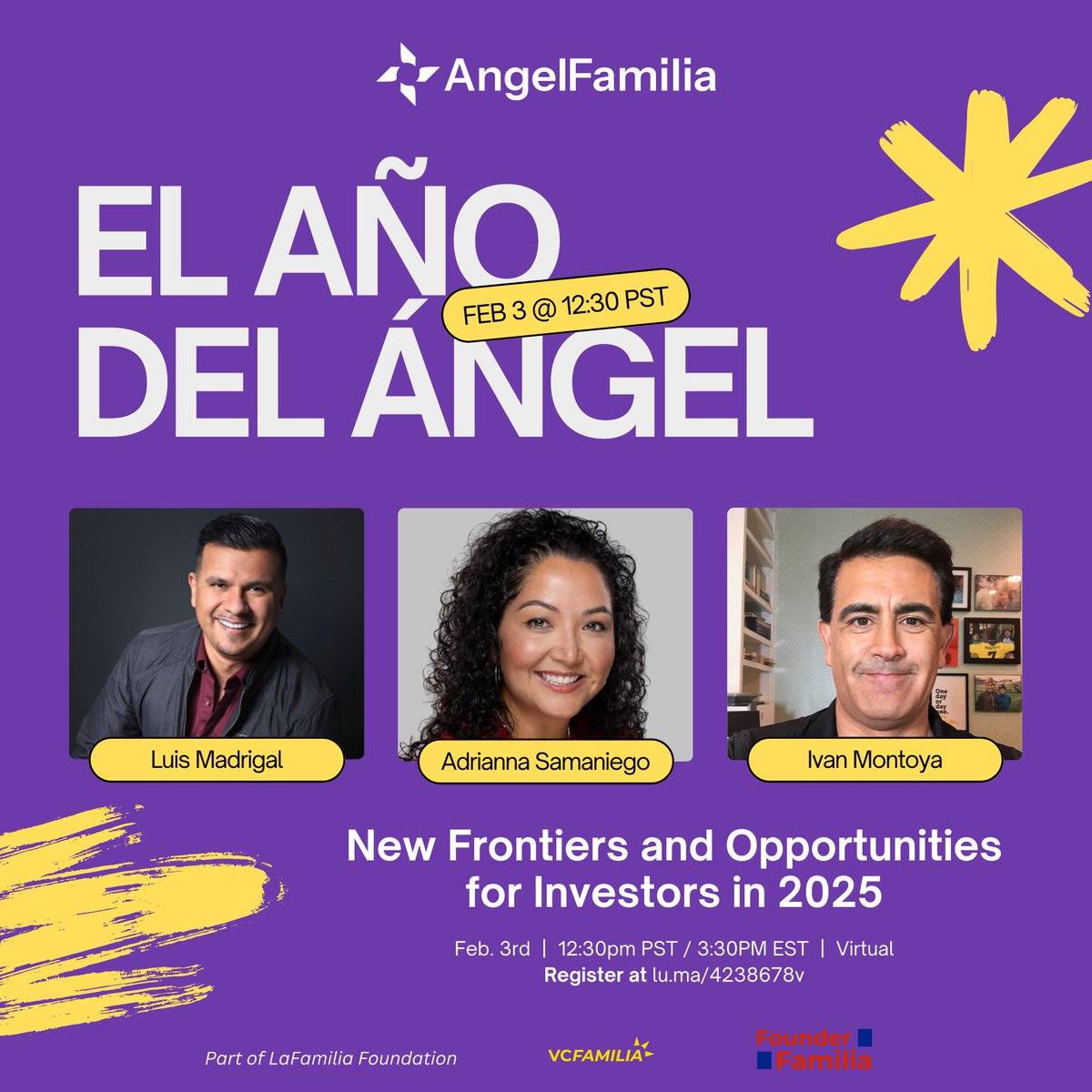 FamiliaVc's tweet photo. 2025 will be a year of both transformation and preparation for the venture industry. The stage is set for what could be a pivotal year for angels as investors focus on exits. 

If you’re an investor—or aspiring to be one—we’re hosting a panel where leading angels give their perspectives on where venture is heading in 2025 and how to stay ahead of the curve. 

Link to register 👇