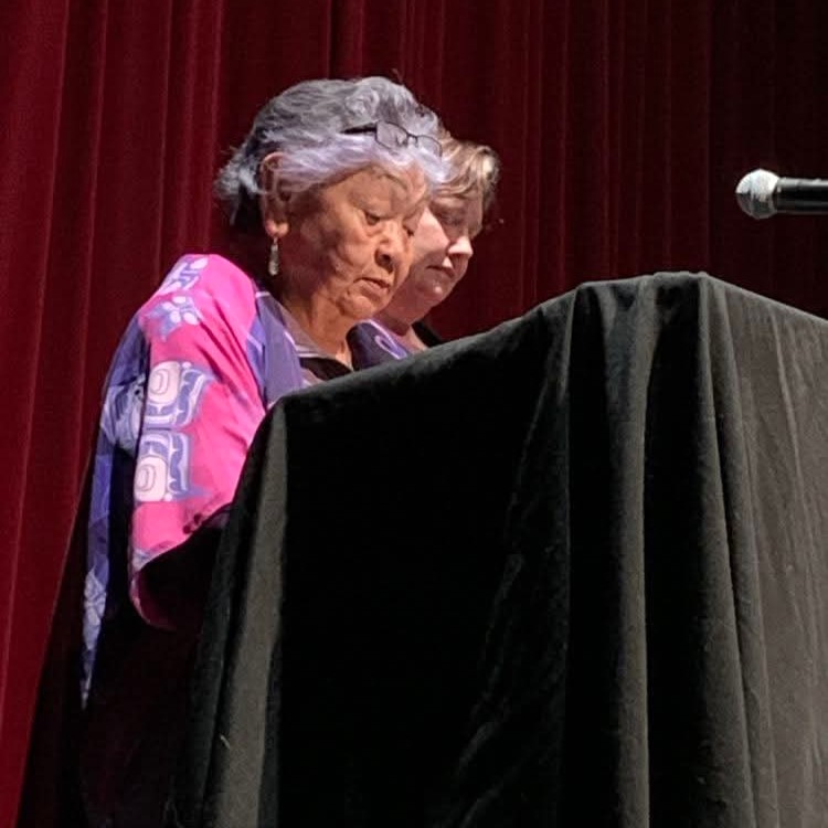 Leah ProudLakota (she/her) (@leahgazan) on Twitter photo Thank you to <a href="/RABlaney/">Rachel Blaney (She/Her)</a> and the hundreds of residents of Powell River who came out to hear about Bill C-413. Our fight against residential school denialism and the incitement of hate against Indigenous Peoples begins with conversations like these within affected communities. Thank you to <a href="/RABlaney/">Rachel Blaney (She/Her)</a> and the hundreds of residents of Powell River who came out to hear about Bill C-413. Our fight against residential school denialism and the incitement of hate against Indigenous Peoples begins with conversations like these within affected communities.
