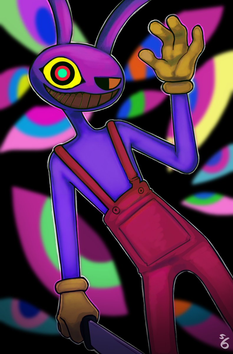 s1ck_six's tweet photo. Jax Breaking Down 🐰🔪

#TheAmazingDigitalCircus #Jax #Fanart https://t.co/kpSpmCj6Ti