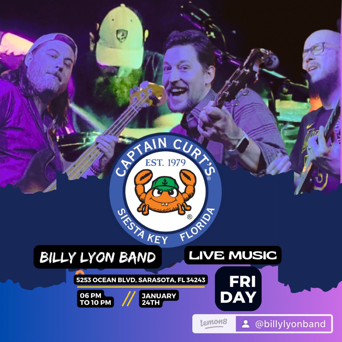 📢 Friday Night – Live Music at Captain Curt’s! 🎶🔥