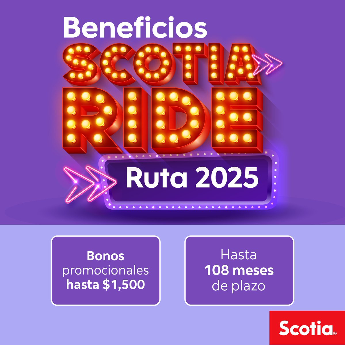 🚗✨ El momento para tener auto nuevo es ahora✨🚗

Scotia Ride te ofrece excelentes condiciones y la asesoría de nuestros especialistas, ¡te esperamos!.