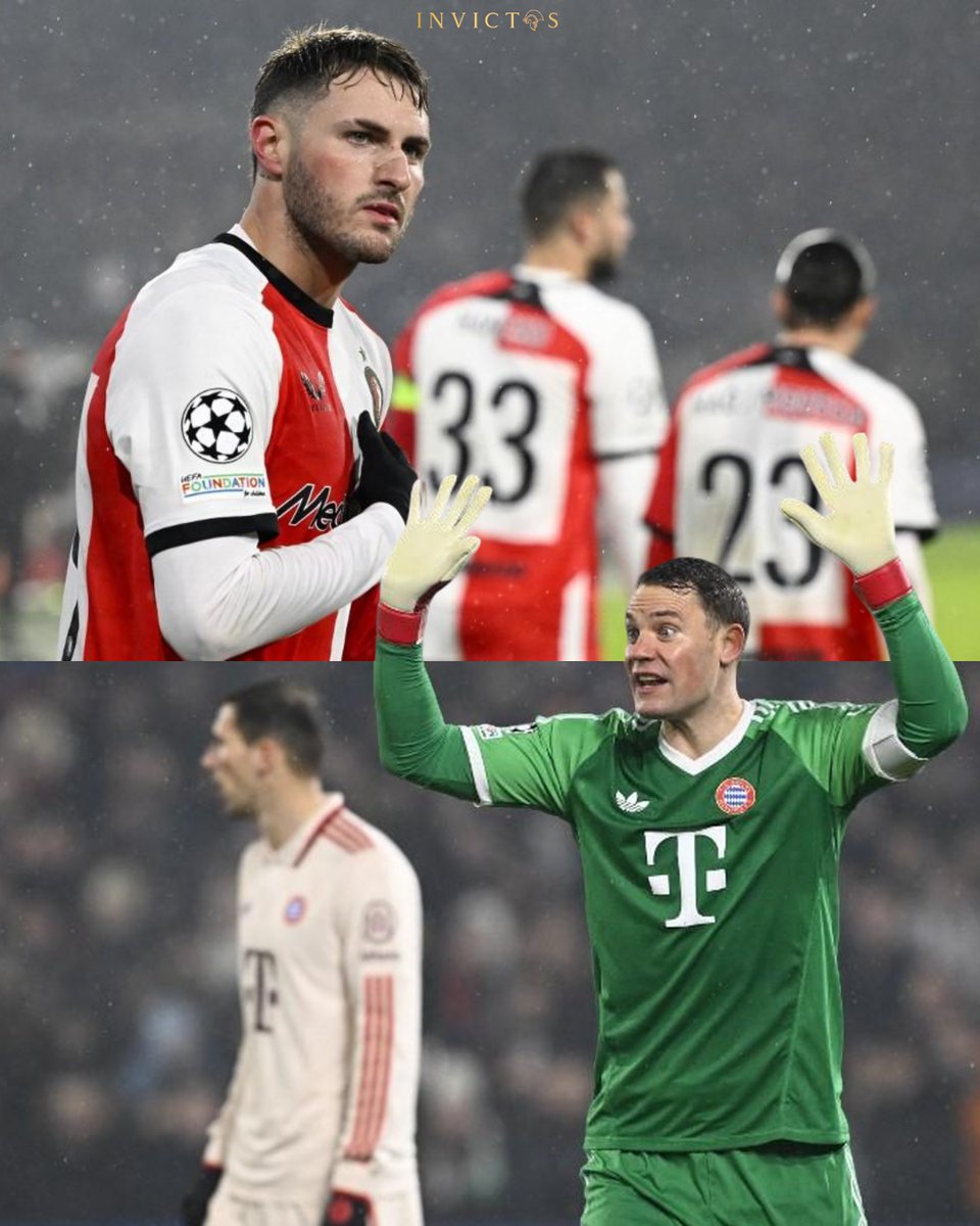 InvictosSomos's tweet photo. Santi Giménez siempre podrá decir que le marcó un DOBLETE al mejor portero de todos los tiempos. Y lo hizo en una noche de UEFA Champions League. Le convirtió al GOAT de la portería en la mejor competición de clubes que existe. De esas noches que no se olvidan. LA GRADUACIÓN DEL BEBOTE.