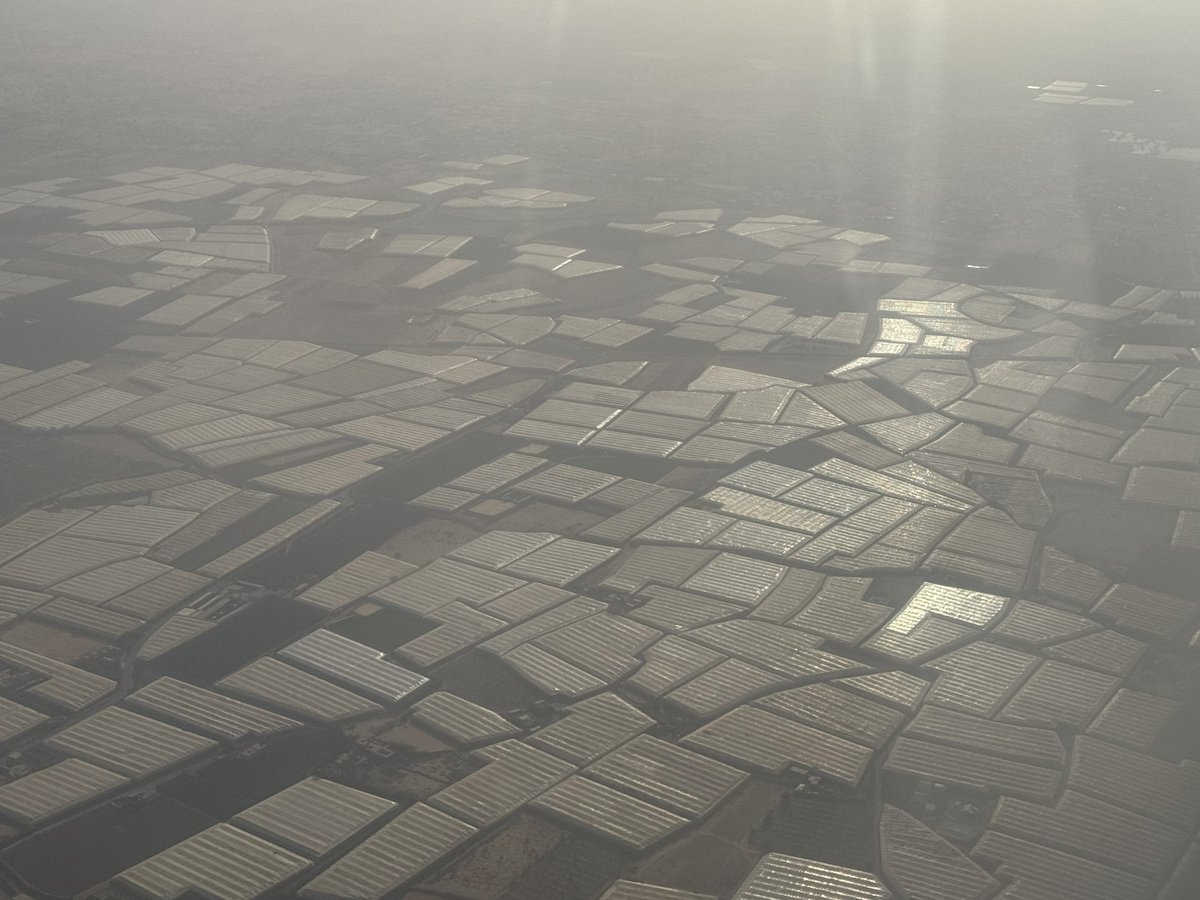 A sea of plastic surrounding Agadir, Morocco. I took this photo last week. UK food imports rising every year, but the country is in drought, Argan oil price gone thro roof, orchards dying, river beds run dry

Yet we're taking swathes of our land out of food prod.  Madness, why?