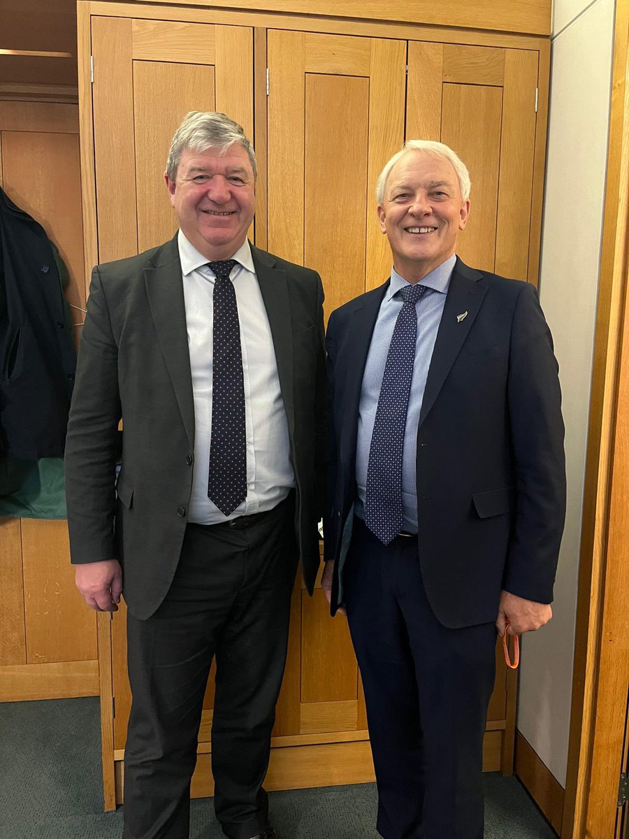 A really good meeting with Chair of the Environment, Farming and Rural Affairs Select Committee, Alastair Carmichael. We talked about a longstanding and mutually beneficial trading relationship and opportunities for cooperation in agritech and reducing livestock methane emissions