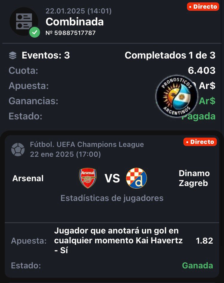 PreSeleccionado's tweet image. Y una vez más la volvimos a romper con la Champions League en el canal 🤩⚽️

Cuota x2.37 y cuota x6.40 de goleadores ganadisimas ✅✅🤑