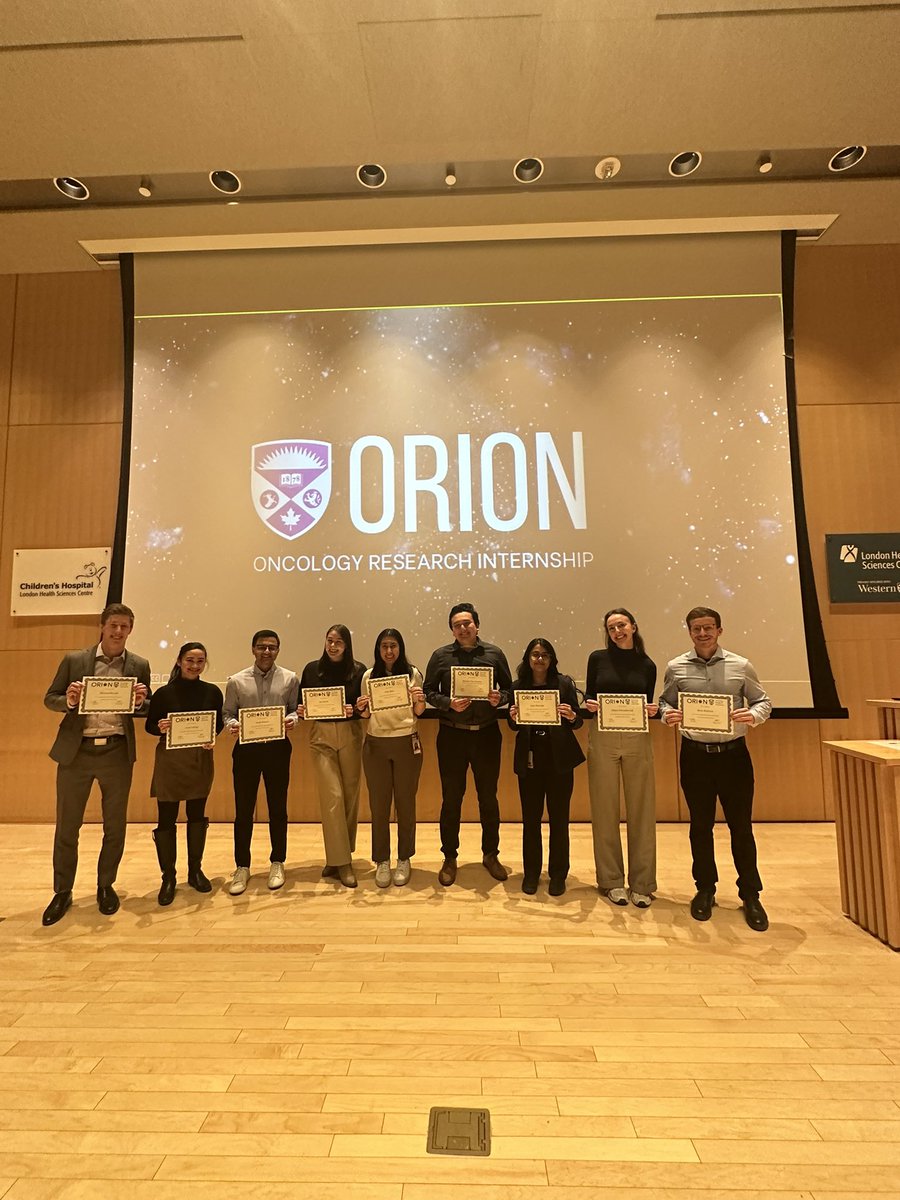 Vivian Tan MD (@drviviantan) on Twitter photo ORIoN Oncology Research Internship pairs <a href="/SchulichMedDent/">Schulich WesternU</a> medical students with resident mentors in writing an #oncology case report 📝
Congratulations to all of our students who presented at ORIoN Research Night ⭐️
#MedEd #radonc #medonc #heme #research <a href="/LHSCCanada/">London Health Sciences Centre</a> ORIoN Oncology Research Internship pairs <a href="/SchulichMedDent/">Schulich WesternU</a> medical students with resident mentors in writing an #oncology case report 📝
Congratulations to all of our students who presented at ORIoN Research Night ⭐️
#MedEd #radonc #medonc #heme #research <a href="/LHSCCanada/">London Health Sciences Centre</a>