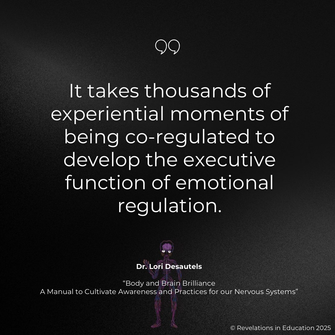 Keep at it! Coregulation is ongoing. Neuroplasticity takes time. 

#brainandbodybrilliance #revelationsineducation #adults #students #childrenandyouth #regulation #coregulation #connection