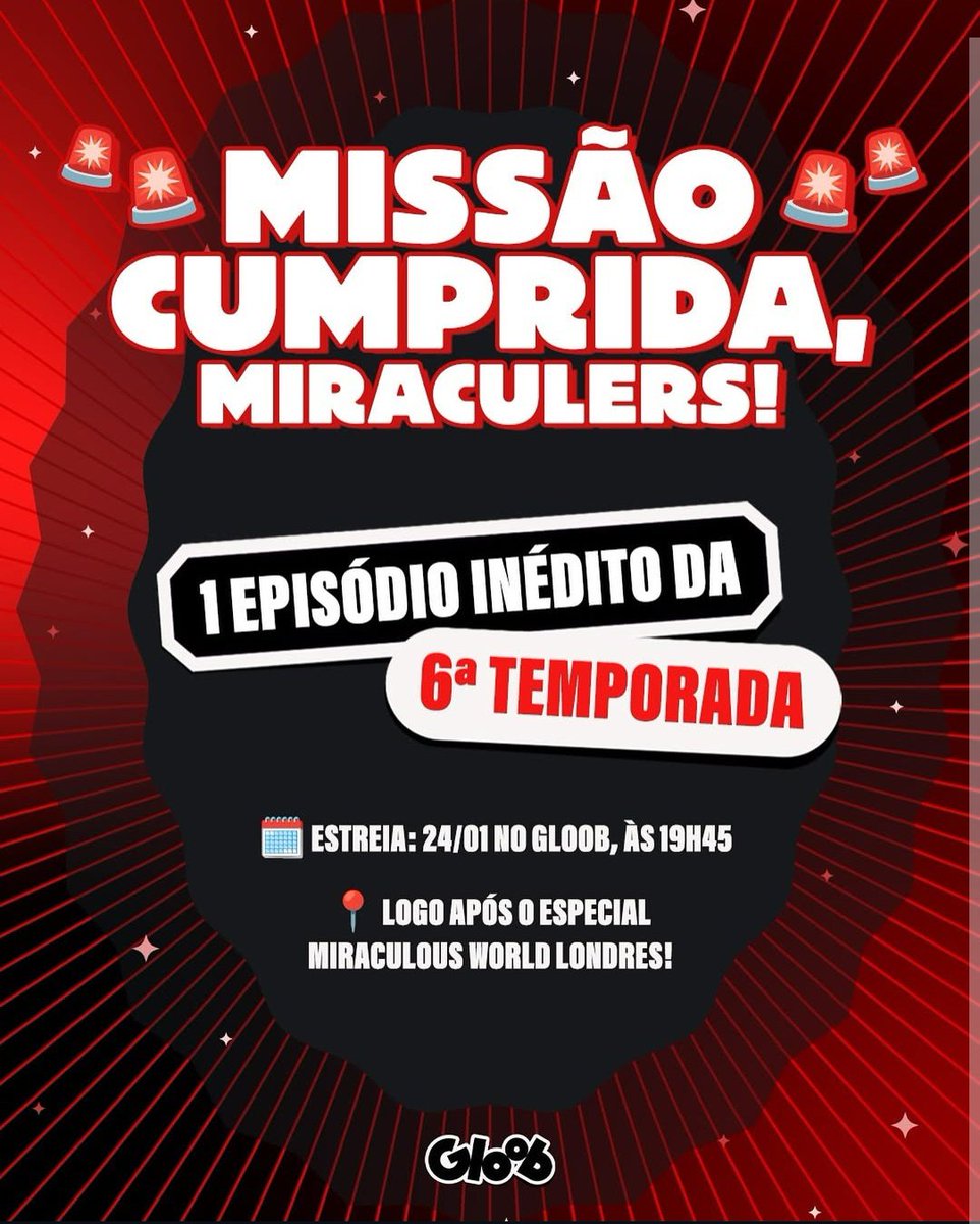 ShadowMoth33's tweet image. Mundo Gloob 🇧🇷 broadcast the premiere of Miraculous Season 6 on January 24th