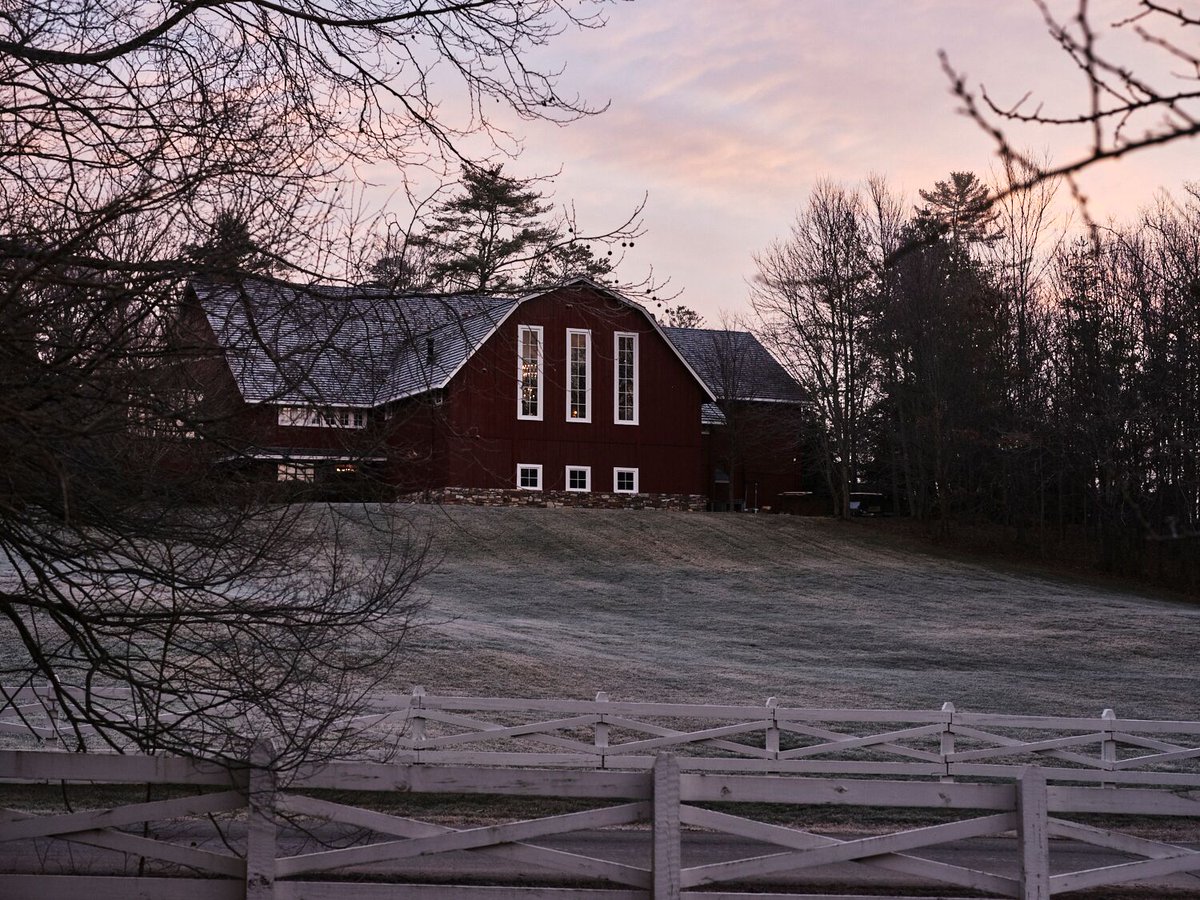 We're lucky to enjoy the unique beauty of four distinct seasons in East Tennessee. Stopping to take in the serene sky of a Winter sunset. #BlackberryFarm #TheBarnAtBlackberryFarm