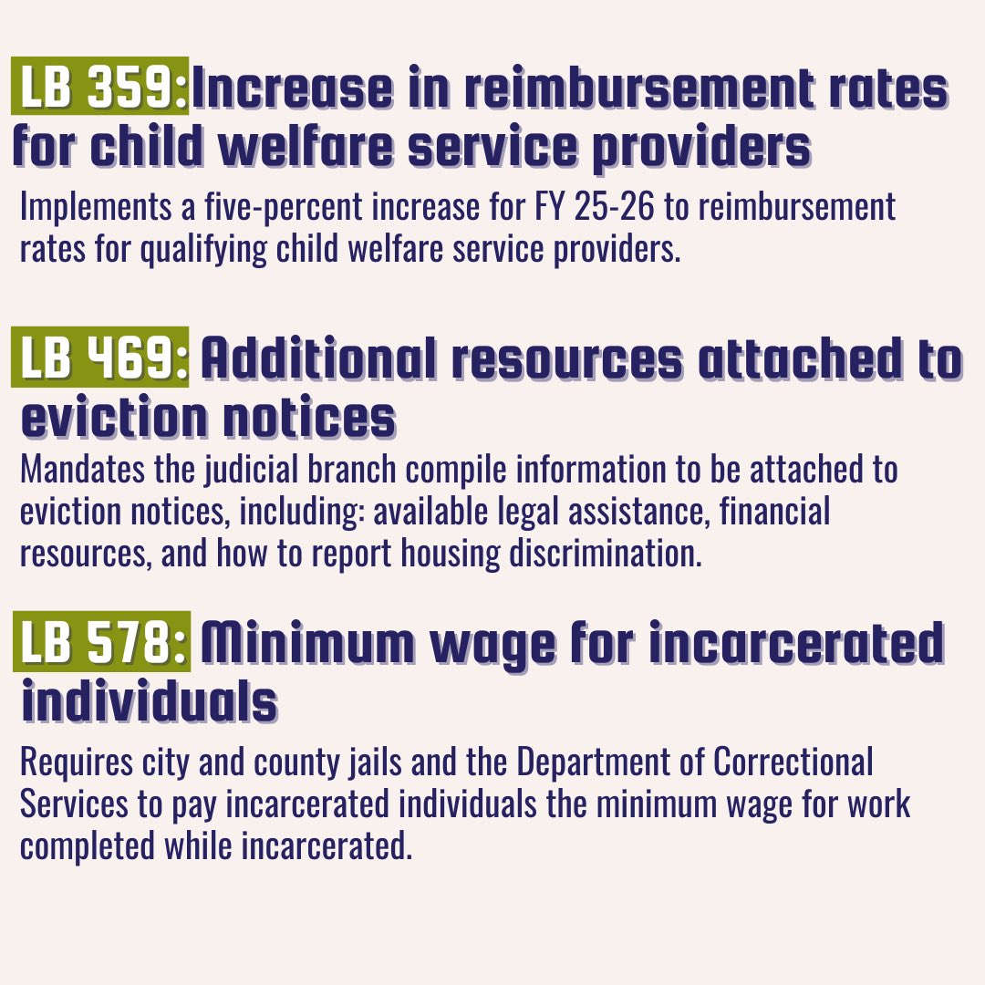 ld6_ne's tweet photo. Today is Day 10 of the 109th Legislature 1st Regular Session and the final day of bill introduction! Swipe to learn more about the rest of my policy agenda for this year. 

Stay tuned for hearing announcements! https://t.co/O0aTVq1wlH