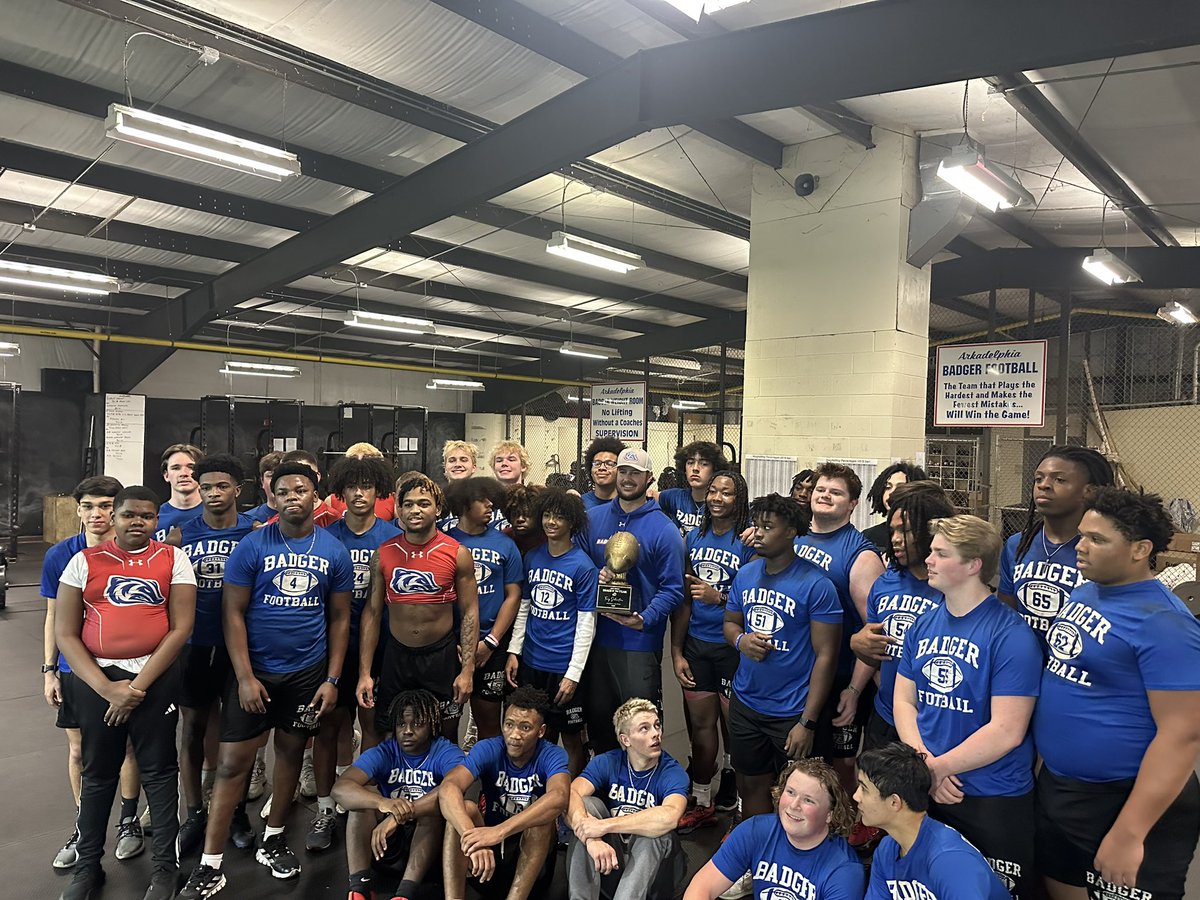 Congratulations to Head Coach Trey Schucker on winning the Red River Dodge Coach of the Year today! #BadgerELITE