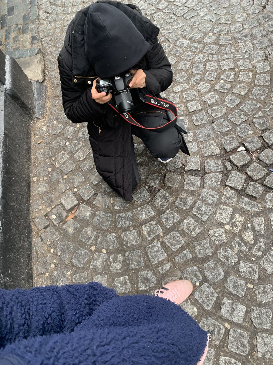 MattGanfield's tweet photo. someone started taking a photo of my shoes as I wrote this https://t.co/ZuWe1WzTig