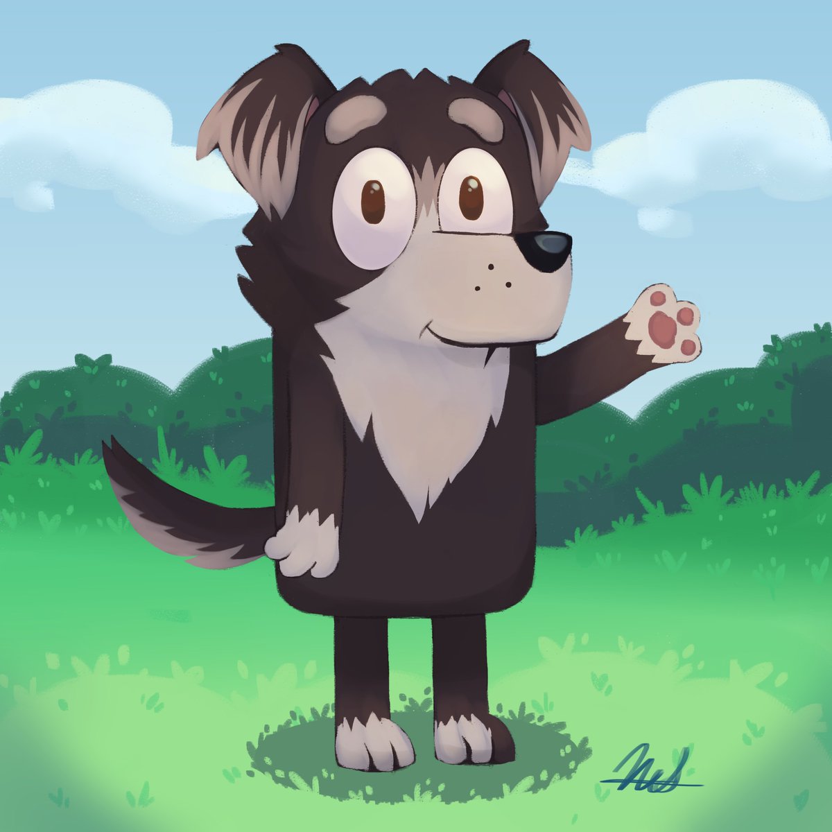 NedR4t's tweet photo. Dibujo de mi perrita version bluey
#bluey #blueytwt #digitalart https://t.co/TXqoOUHO8A