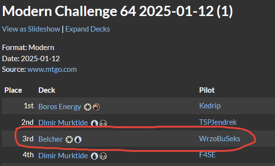 WrzoBuMTGO's tweet photo. Hello fellow fat cannon enjoyers. Over past month I have secretly worked for about 100hrs to perfect classic mono blue belcher for upcoming RC in Prague. Lucky for you, because of #teamKCT's (@Xerk_MTGO, @BigBossAardos) generosity you can have it for free. GL :) https://t.co/YYZoEDnUdP