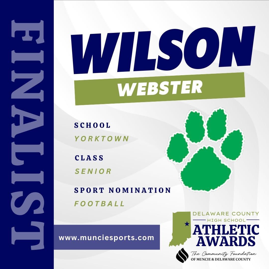 Wilson Webster (@wilsonwebster2) on Twitter photo Thankful to be recognized as a finalists for the Delaware County High School Athletic Awards <a href="/SportsMuncie/">Muncie Sports Commission</a>
<a href="/YorktownPigskin/">Yorktown Football</a> <a href="/CoachMillz_/">Millz2BeMade Training</a> <a href="/coach_craig21/">Jawon Craig</a> Thankful to be recognized as a finalists for the Delaware County High School Athletic Awards <a href="/SportsMuncie/">Muncie Sports Commission</a>
<a href="/YorktownPigskin/">Yorktown Football</a> <a href="/CoachMillz_/">Millz2BeMade Training</a> <a href="/coach_craig21/">Jawon Craig</a>