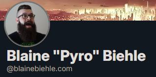 Blaine 'Pyro' Biehle tweet media