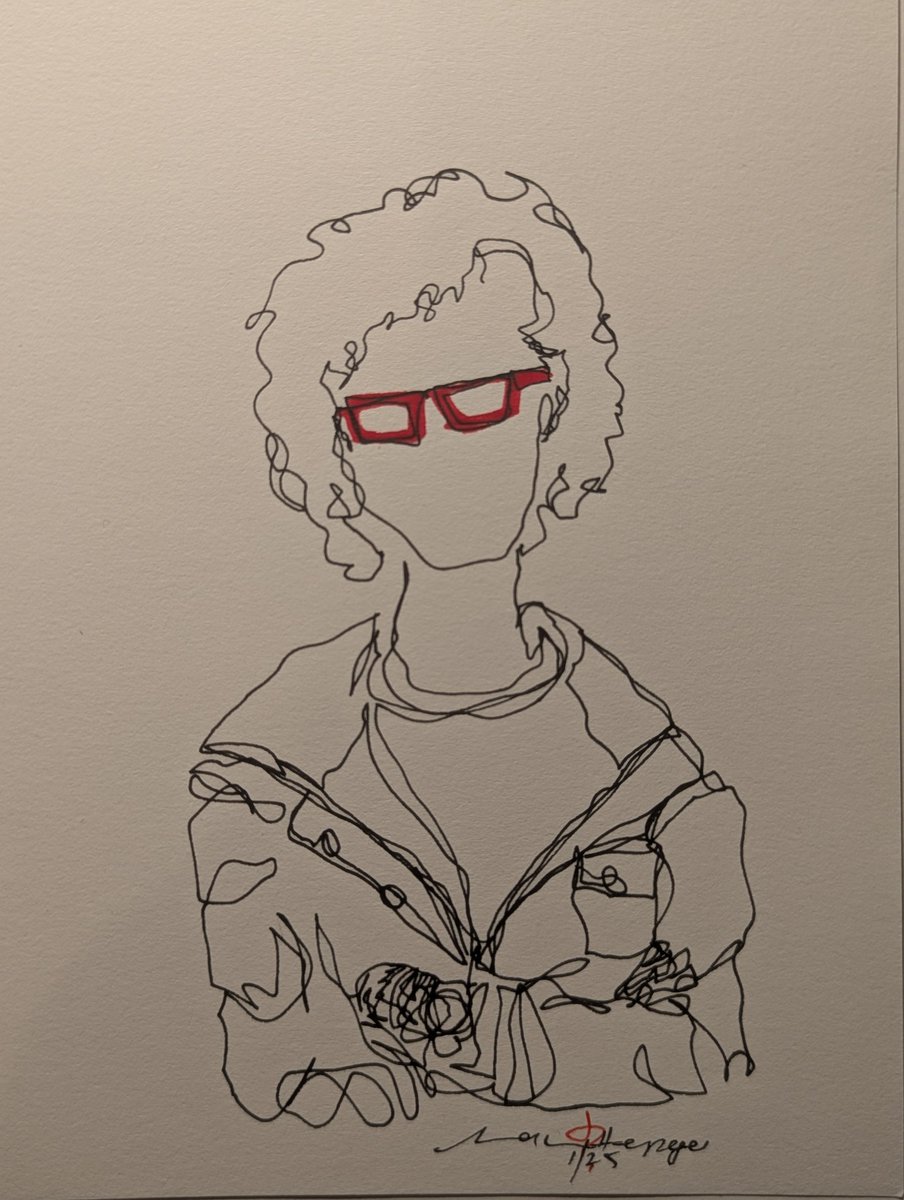 RevHappiness's tweet photo. Yeah, I'mma gonna wait til the revolution is televised.

Felt pens on A5 
#TheDrumAndPage
#ContinuousLineDrawing
#SingleLineDrawing
#UniPinPens
#ArtlinePens
#TitlesThatSoundLikePostRockSongs https://t.co/K0Ubz1HLR0