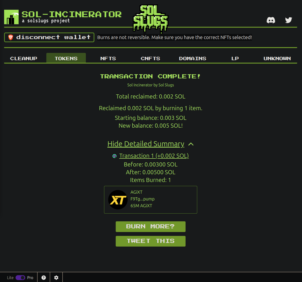 Dad lore achievement received. $5.5M burned.