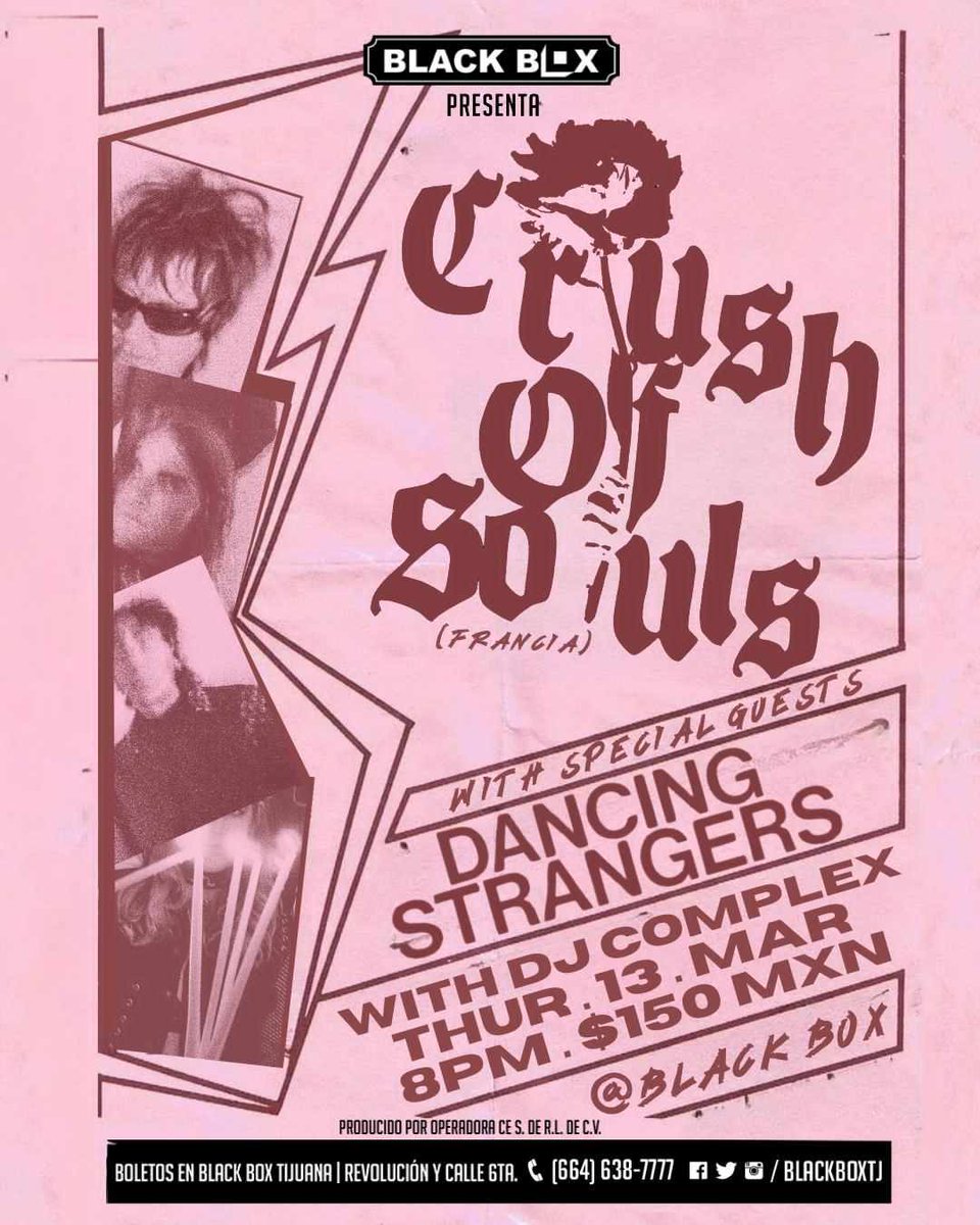 DancingStranger's tweet image. ¡Próxima fecha en Tijuana junto a Crush Of Souls!