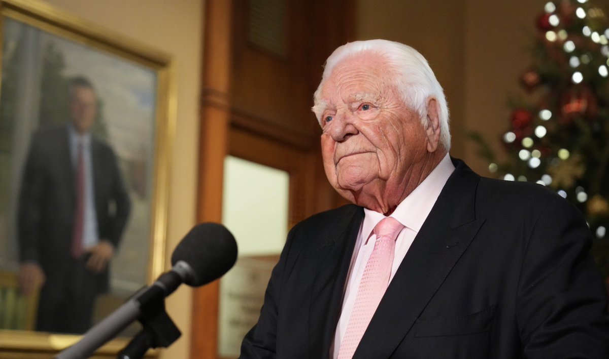 BREAKING: Doug Ford, age 98, has stepped down as Premier of Ontario after winning his 11th election in a row