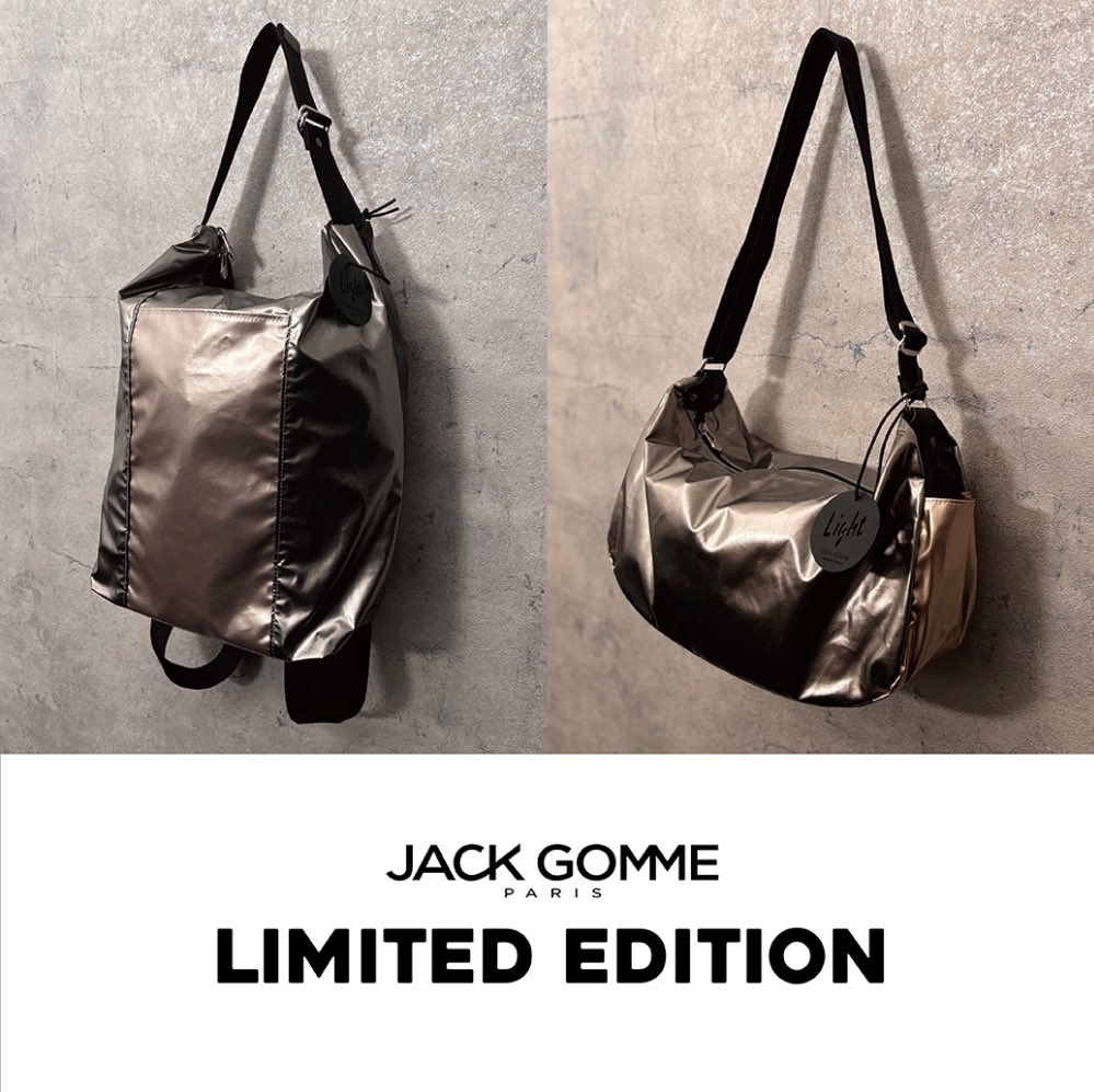inTouch__design's tweet photo. 数量限定商品‼︎【New】 Jack Gonme
驚くほどの軽さと耐久性、耐水性を備え独特の艶がユニークな存在感
なかでも人気モデル2型を2カラーの配色で登場🎵
#バッグ #ジャックゴム #フランス #人気商品 #軽量 #おしゃれ #便利 #bag #jackgomme #france #gifts #anytime #セレクトショップ #玉川高島屋sc https://t.co/OA7Vg98mRw