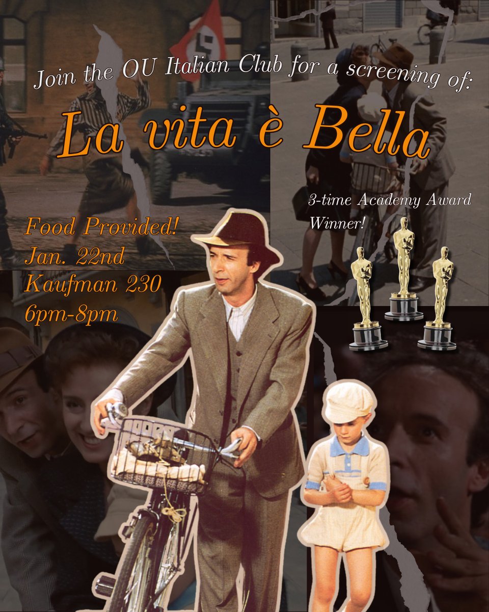OUItalian's tweet image. "La vita è bella" tonight 🌟🍿Don’t miss it!