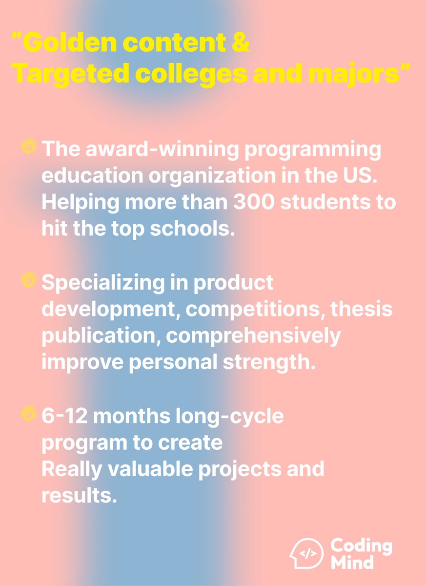 coding_minds's tweet photo. 🏆 Award-Winning US Programming Education!
Join our 6-12 month journey to success! 💡
#CodingMind #EdTech #STEMEducation  #FutureLeaders #EducationMatters #ProgrammingForKids #TechInnovation #CodingMind #Education #AI #STEM #Programming #CollegePrep https://t.co/ylR4RPWDPN