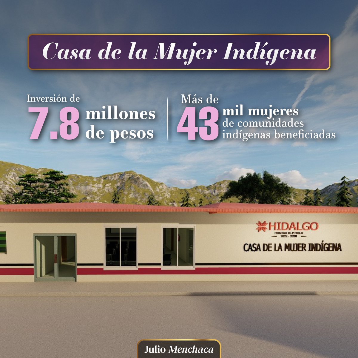 En #Atlapexco, hemos iniciado la construcción de la Casa de la Mujer Indígena.

Esta iniciativa, en colaboración con la <a href="/cedspi/">cedspi</a>, permitirá garantizar la salud y el bienestar de las hidalguenses, brindando espacios dignos y seguros para la atención médica, así como el