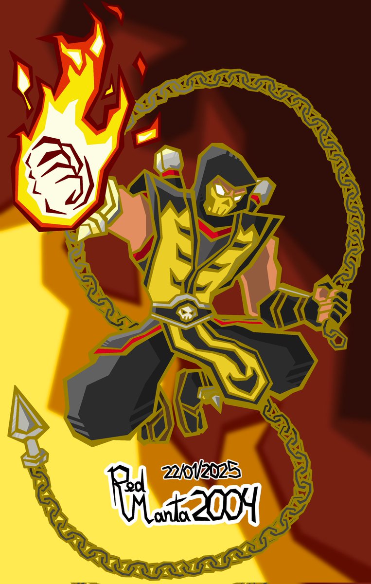 RedManta2004's tweet photo. "GET OVER HERE!!!"

Primeira contribuição para o #SmashCollabBrasil do @SupaBug121, o queridíssimo ninja demônio: Scorpion!

(estilo de arte inspirado em Sonic Battle)

#artmoots #MortalKombat #Scorpion #fanart #digitalart https://t.co/E1Rhhc4cQr