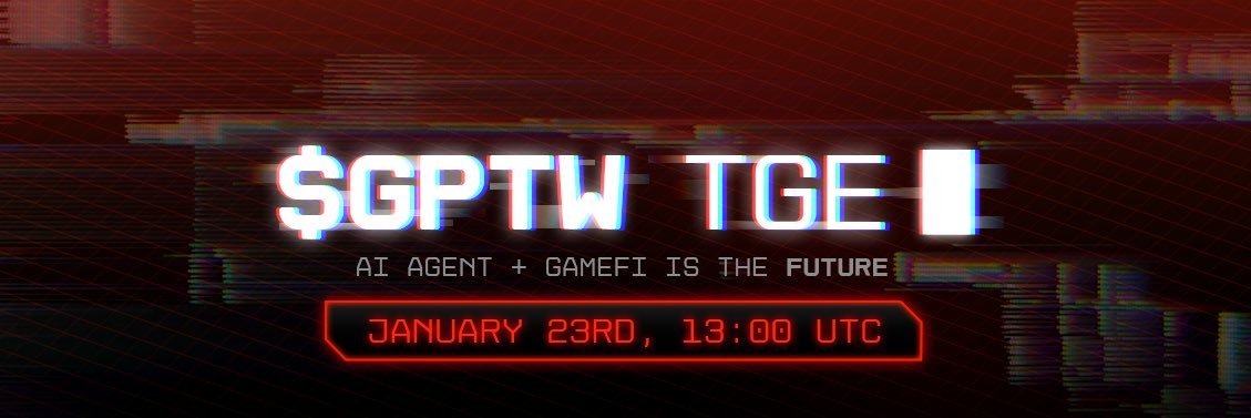 Figen.eth (@0xfigen) on Twitter photo 🔥 GPT Wars is about to explode🔥
🚀The BIGGEST AI + FPS GAME is launching soon!
💰Buy & Hold $GPTW for 24H = FREE AI AGENT NFT!
📅 TGE: Jan 23, 2025 - 13.00 UTC
Don't sleep on this! 🚀
X: <a href="/GPTWars/">GPT Wars - GameFi + AI Agents</a>
Telegram: ⬇️ t.me/gptwarschat 🔥 GPT Wars is about to explode🔥
🚀The BIGGEST AI + FPS GAME is launching soon!
💰Buy & Hold $GPTW for 24H = FREE AI AGENT NFT!
📅 TGE: Jan 23, 2025 - 13.00 UTC
Don't sleep on this! 🚀
X: <a href="/GPTWars/">GPT Wars - GameFi + AI Agents</a>
Telegram: ⬇️ t.me/gptwarschat