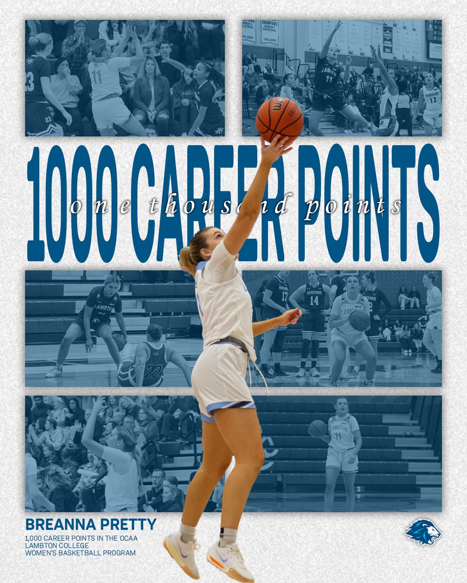 1K for BP.

With 10 points in the first quarter tonight against St. Clair, fifth-year wing Breanna Pretty has hit the 1,000-point mark for her OCAA career!

Congratulations, Breanna!

#DefendTheDen