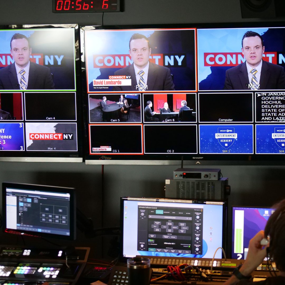 WCNYPBS's tweet photo. Don't miss this month's edition of #CONNECTNY: 2025 State of the State with special guests @garrar26 of @CitizenActionNY and Morgan Hook of @SKDK.

Tune in this Monday, Jan. 27 at 9 p.m. on WCNY-TV. Livestreaming is also available at https://t.co/FLQvNCsdmx.

#WCNY #PBS #CNY https://t.co/0g7ZLnIoAy