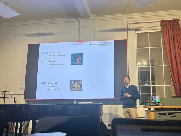 Pedro Faria Gomes (@pedrofariagomes) on Twitter photo Lovely to be in London today to talk about my work at King’s College London, as part of the Music Department’s Colloquium Series. Thank you for the kind invitation and hospitality <a href="/KingsCollegeLon/">King's College London</a> !
<a href="/cardiffunimusic/">Cardiff University School of Music</a> <a href="/cardiffuni/">Cardiff University</a> Lovely to be in London today to talk about my work at King’s College London, as part of the Music Department’s Colloquium Series. Thank you for the kind invitation and hospitality <a href="/KingsCollegeLon/">King's College London</a> !
<a href="/cardiffunimusic/">Cardiff University School of Music</a> <a href="/cardiffuni/">Cardiff University</a>