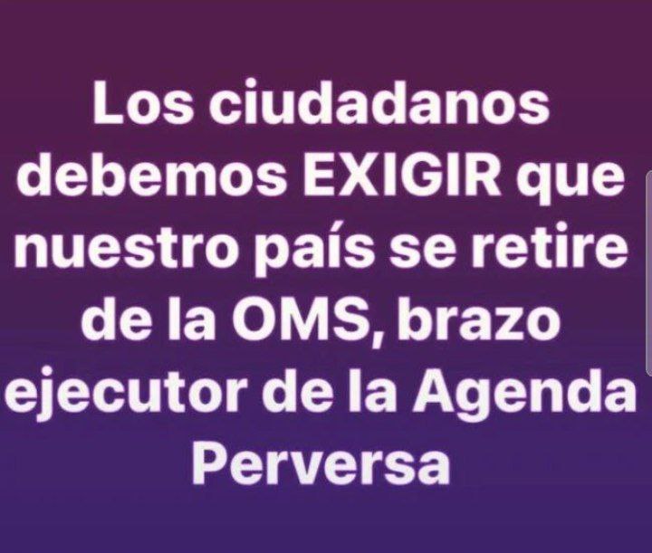 EE.UU. se retira de LA 0MS. La 0MS ha dado un golpe de estado a nivel mundial... para poder DICTAMINAR vacvnas obligatorias a todo el mundo. Llegó la hora que todas las naciones hagan lo mismo... 
será el fin de la 0MS 

👇👇👇👇

🔥🔥🔥🔥☄️